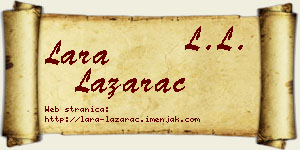 Lara Lazarac vizit kartica